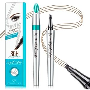 4 Claw Liquid Eyebrow Pencil Stamp Waterproof Ink Pen Gel Microblading Tattoo